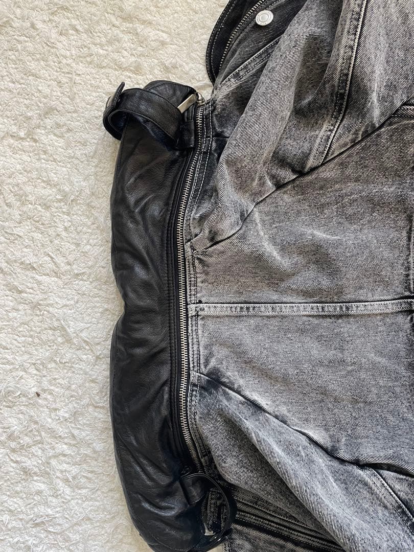 saint laurentサンローラングレー デニムジャケットGジャン