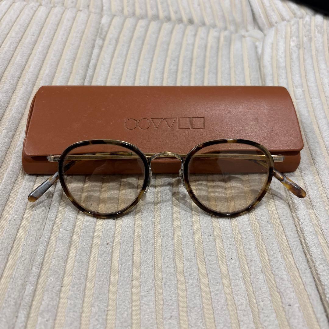 OLIVER PEOPLE ブラウン ラウンドサングラス