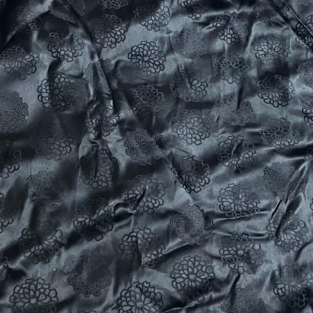 ヴィヴィアンタム　レッキスラビット　ラムレザー　ロングコート　裏地花柄　ブラック