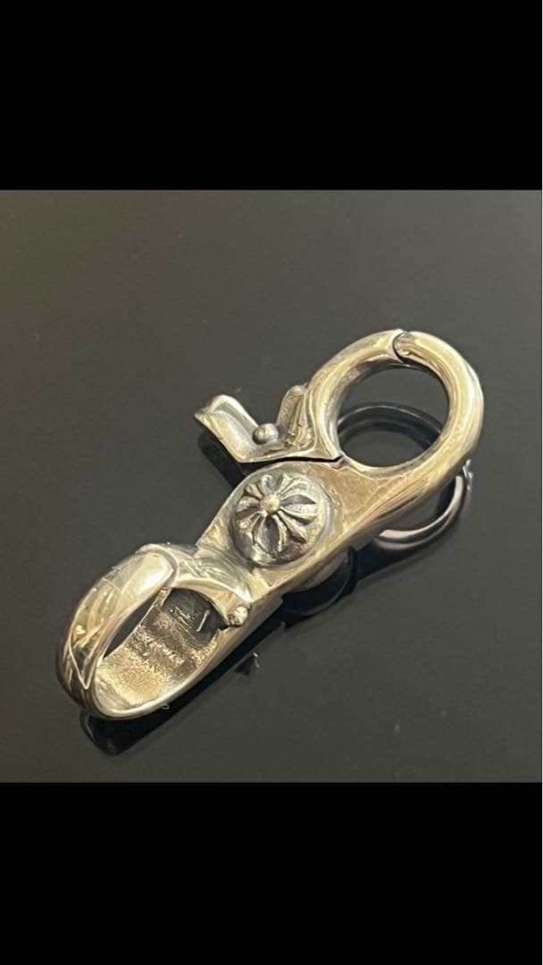 シルバー 925 クロス ファンシー キーチェーン キーリング