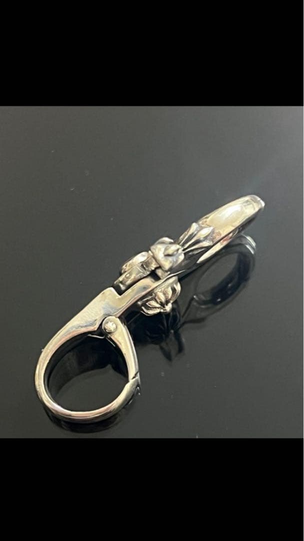 シルバー 925 クロス ファンシー キーチェーン キーリング