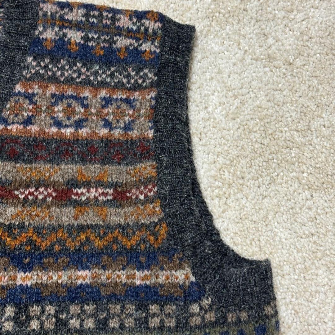 ジャミーソンズ フェアアイル Vネック ベスト 40 スコットランド製