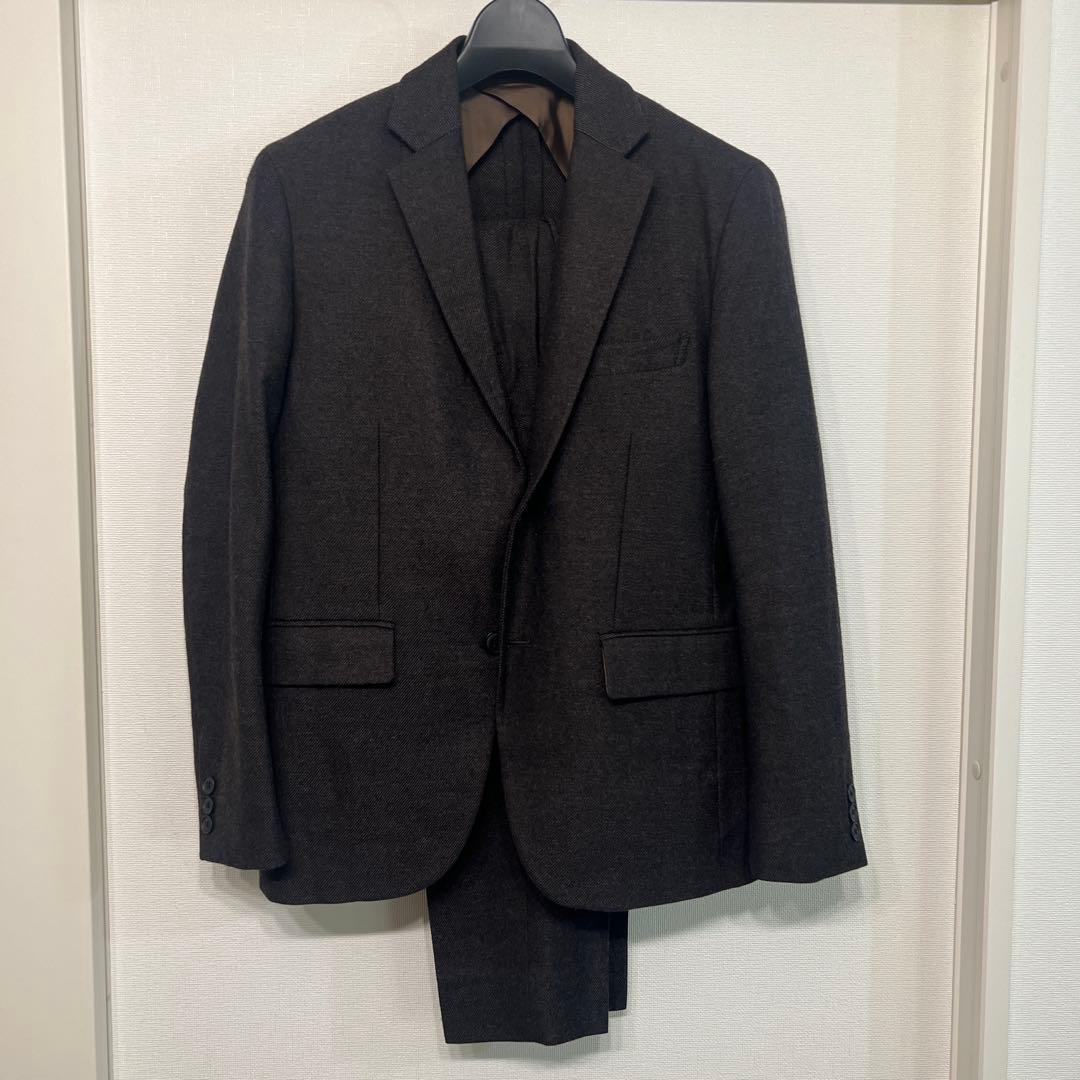 EDIFICE ブラウンウールセットアップ 44