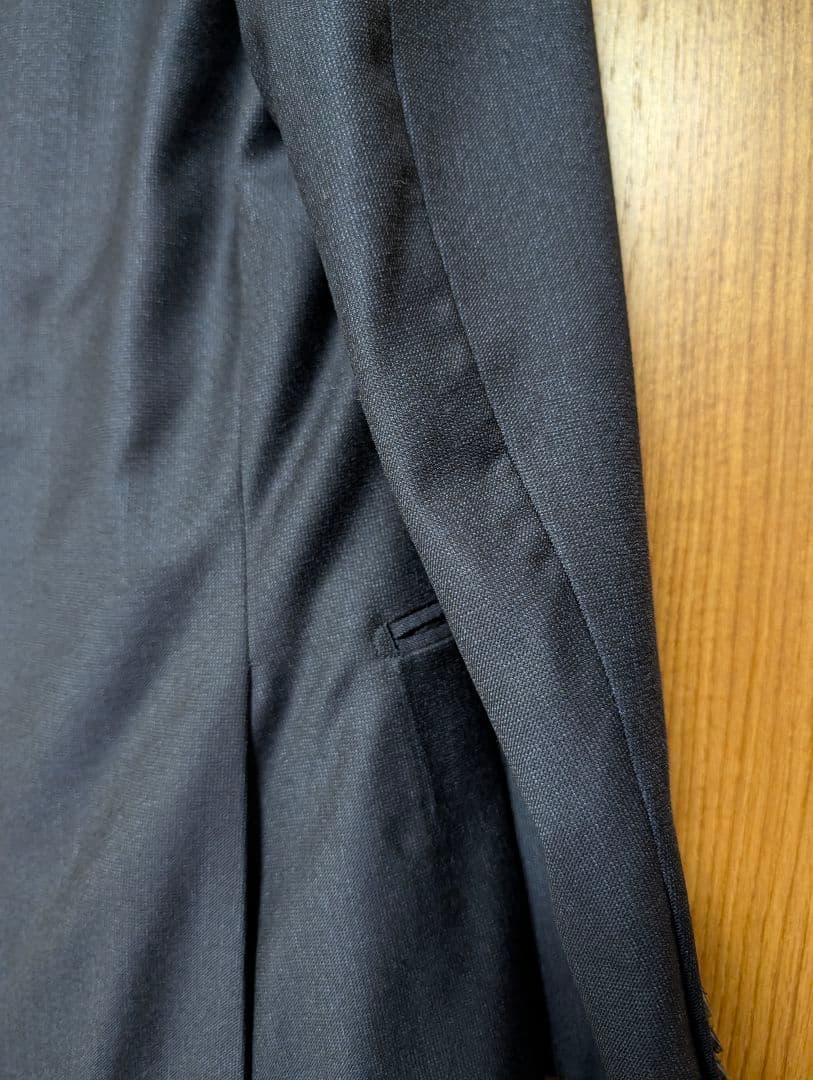 ロロピアーナ ネイビー　ウール　ビジネス スーツ