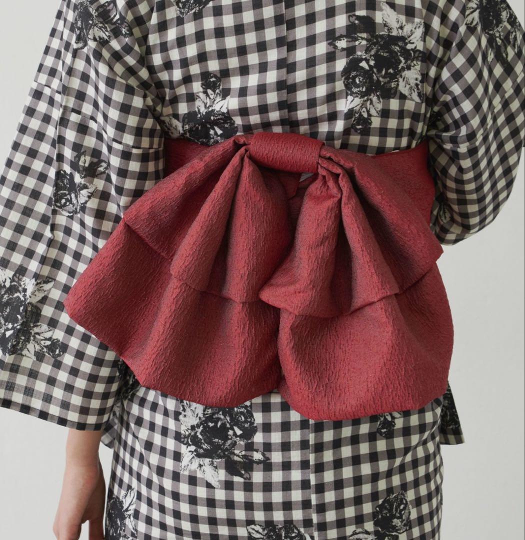 【la belle Etude】浴衣セット　百合　ネイビー