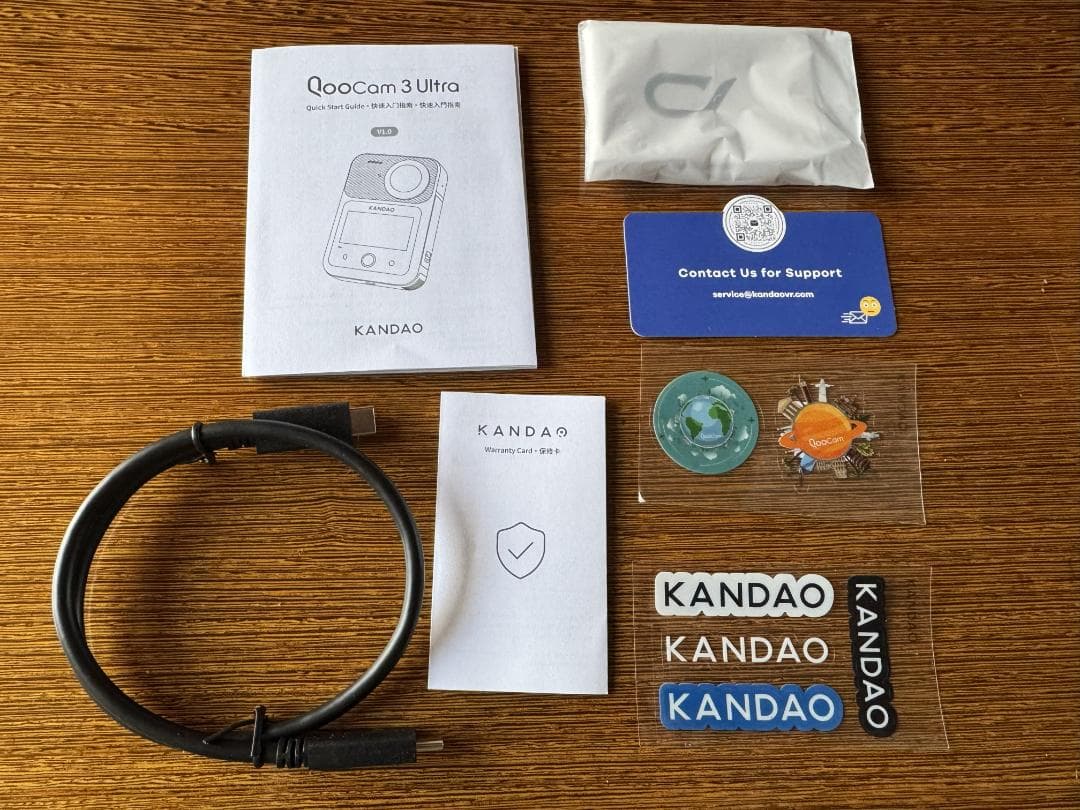 Kandao QooCam 3 Ultra 8K　追加バッテリー付き