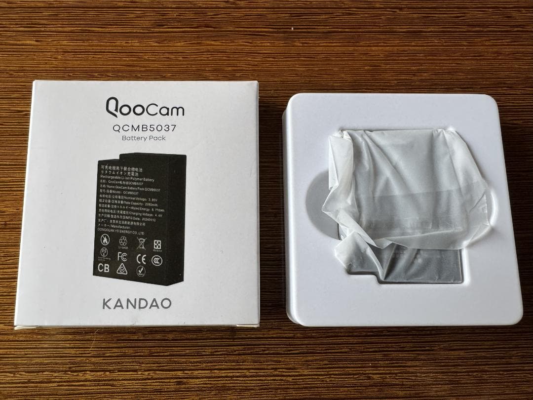 Kandao QooCam 3 Ultra 8K　追加バッテリー付き