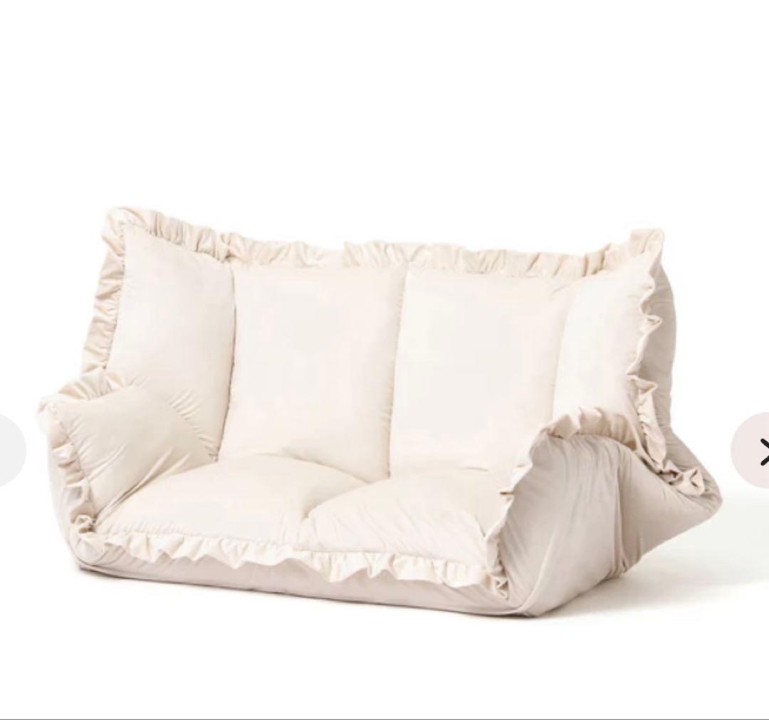 Francfranc カランフロアソファ　ホワイト　 W1120~1570