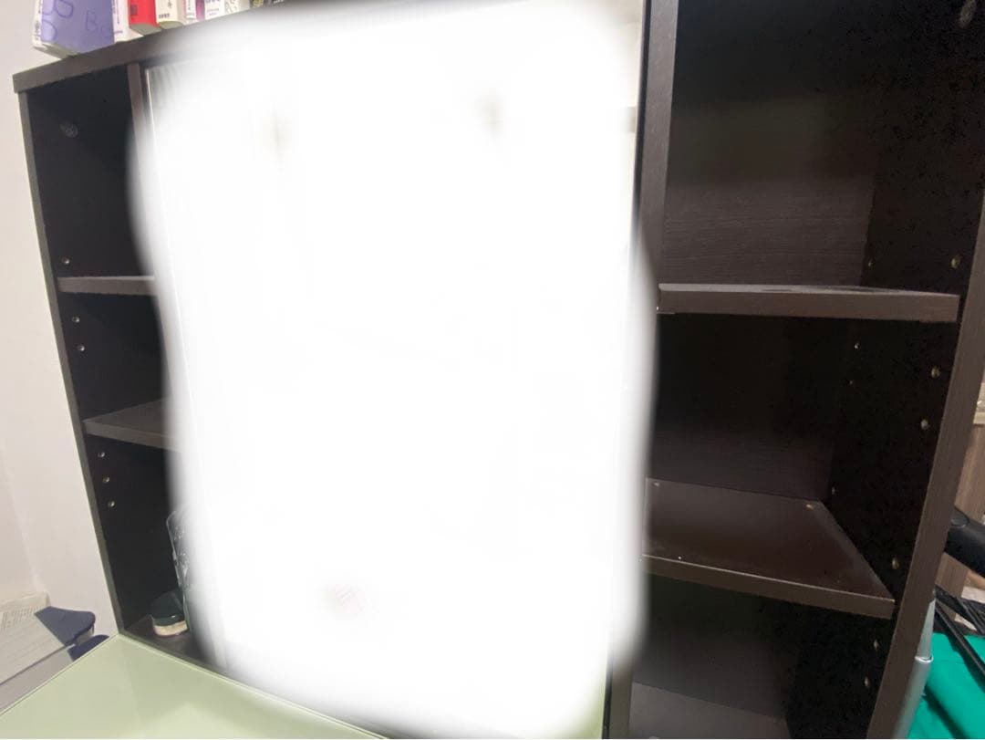 4/25発送まで　ほぼ新品　ニトリ 両袖ドレッサーダークブラウン（※イス別売り）