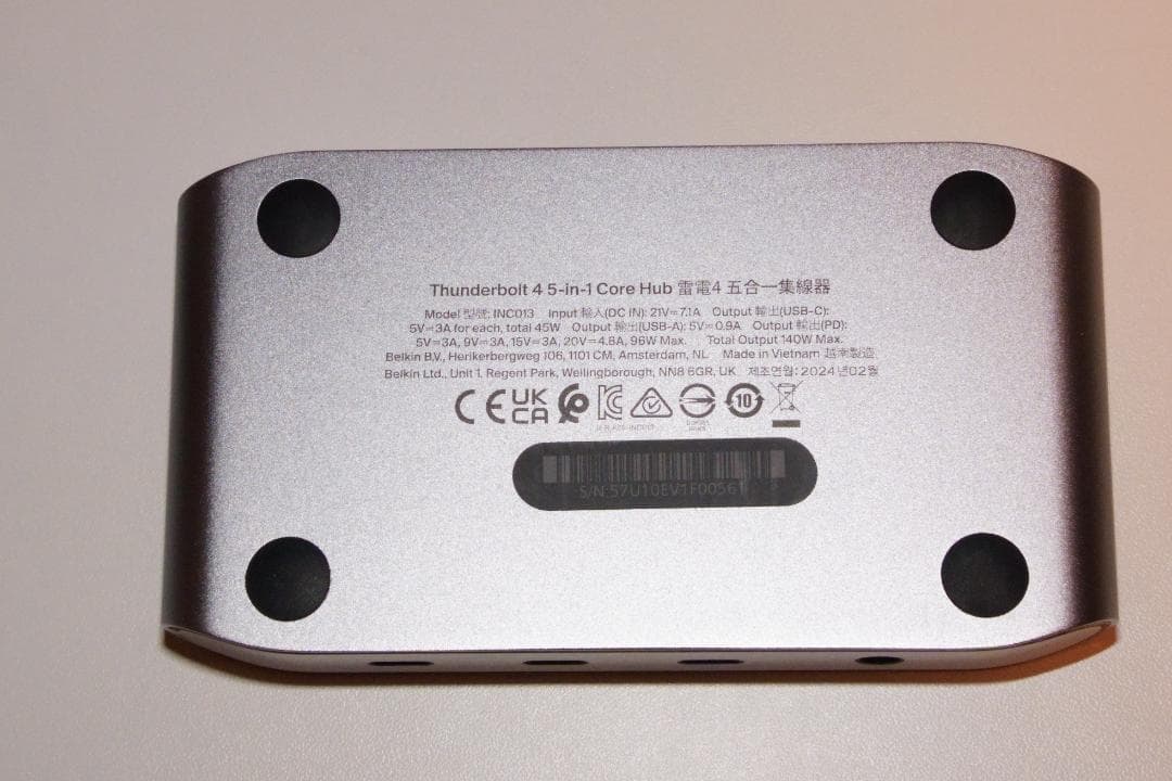 Belkin 5-in-1 Thunderbolt 4 ドッキングステーション