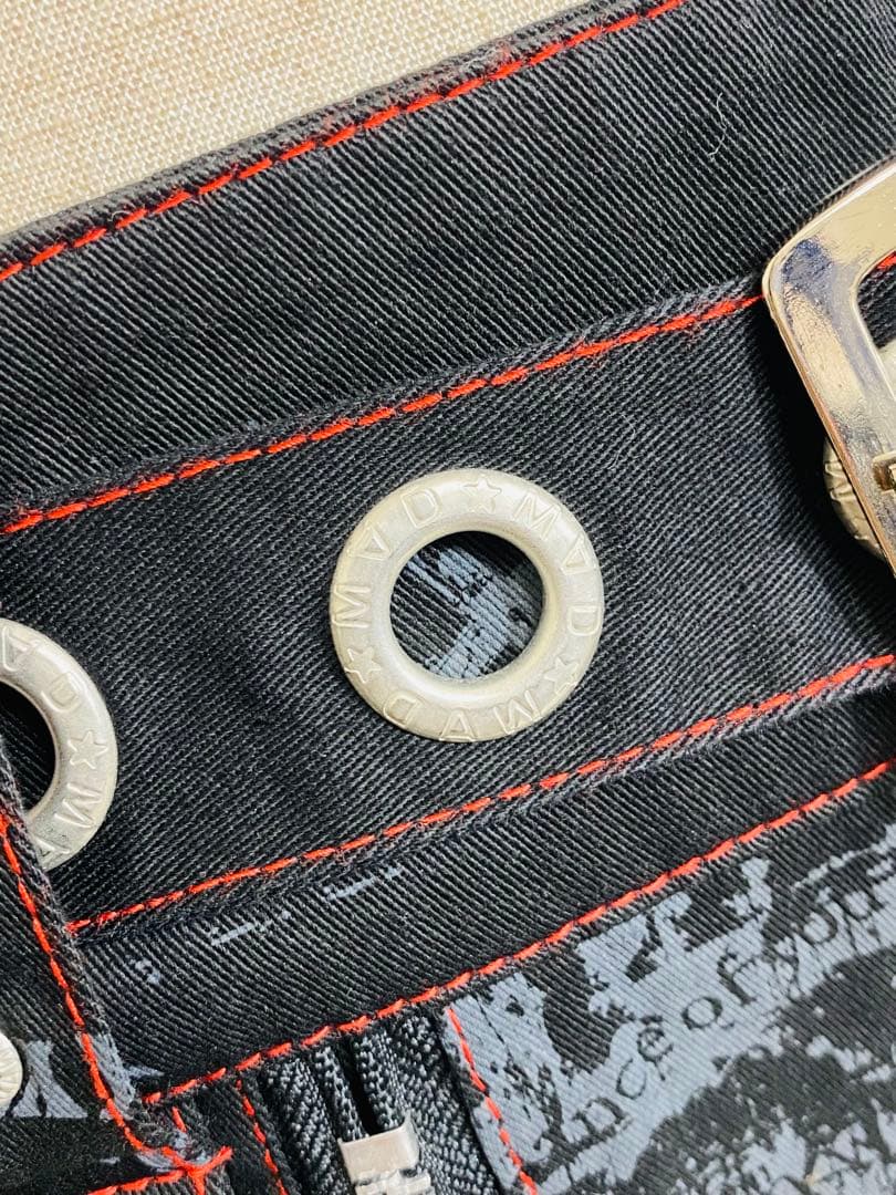 9015. 【極美品】MAD PANK フラップ プリーツ スカート