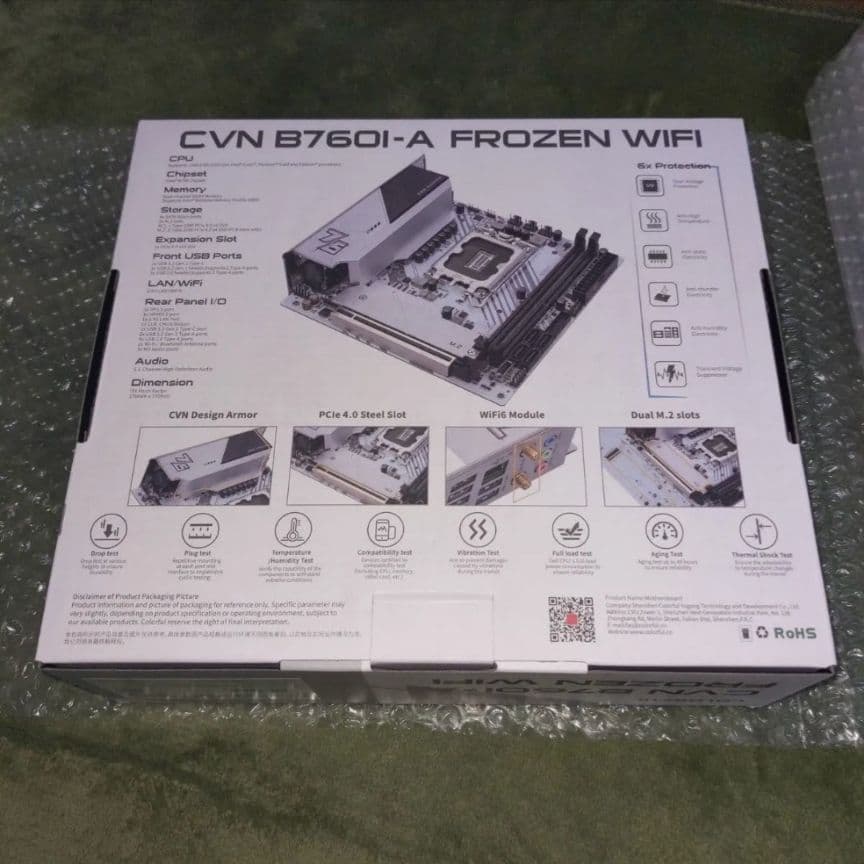 colorful B760I-A FROZEN WIFI ITX マザーボード