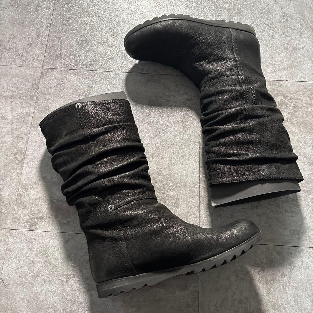 デッドストック　PRADA 2010s archive long boots
