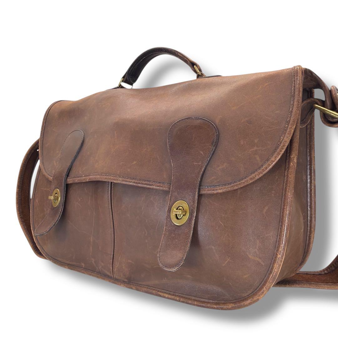 良品 オールドコーチ ビジネスバッグ ヴィンテージ ブラウン 5107 希少品