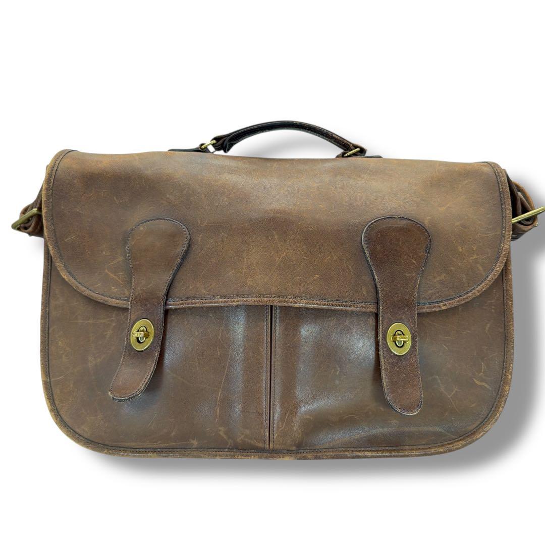 良品 オールドコーチ ビジネスバッグ ヴィンテージ ブラウン 5107 希少品