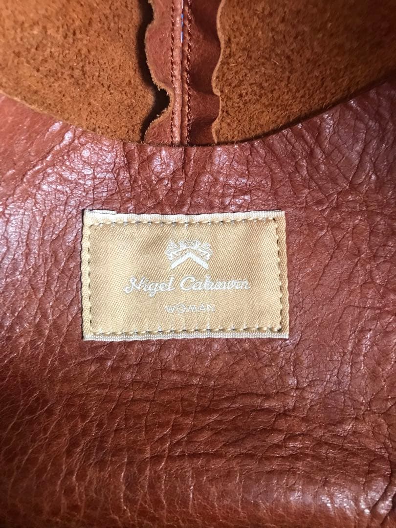 ナイジェルケーボン　ヘルメットバッグ　レザー