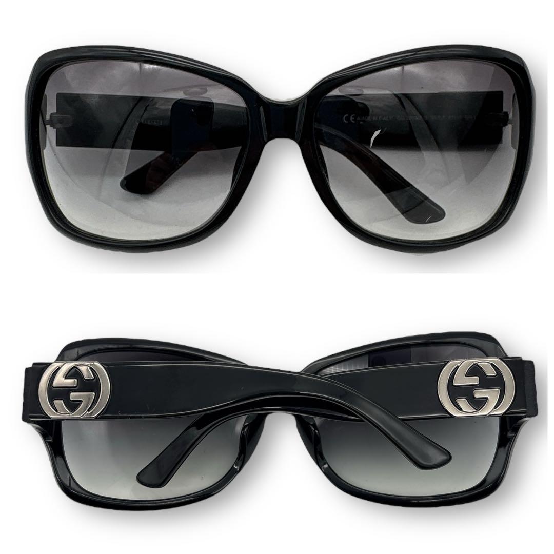GUCCI sunglasses vintage GG BLACK サングラス