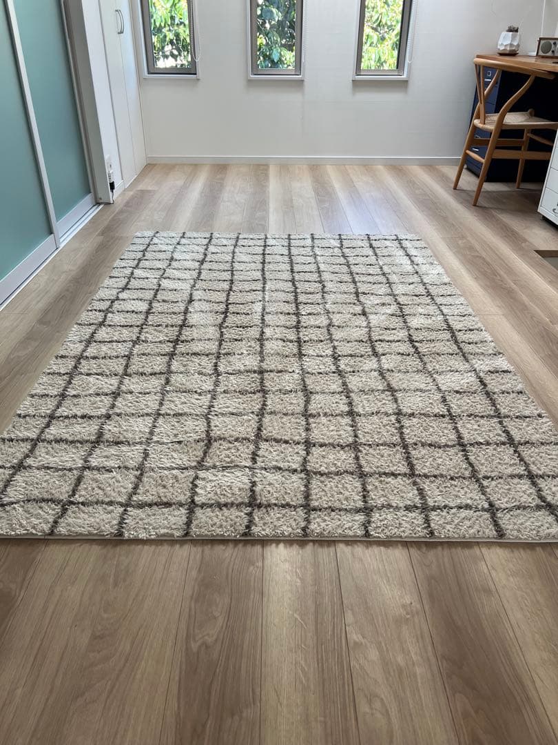 ジャーナルスタンダードファニチャー　 グリッド ラグ 140x200