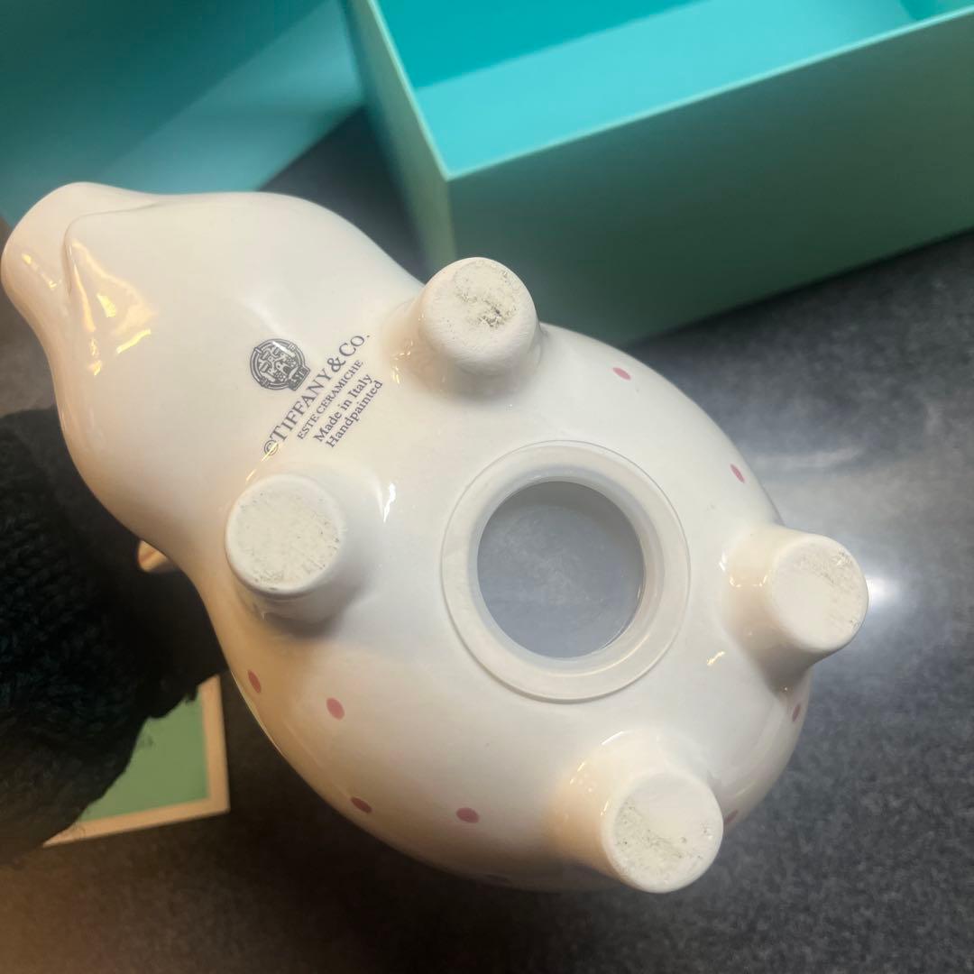 Tiffany & Co. ティファニー 陶器製ブタ型貯金箱
