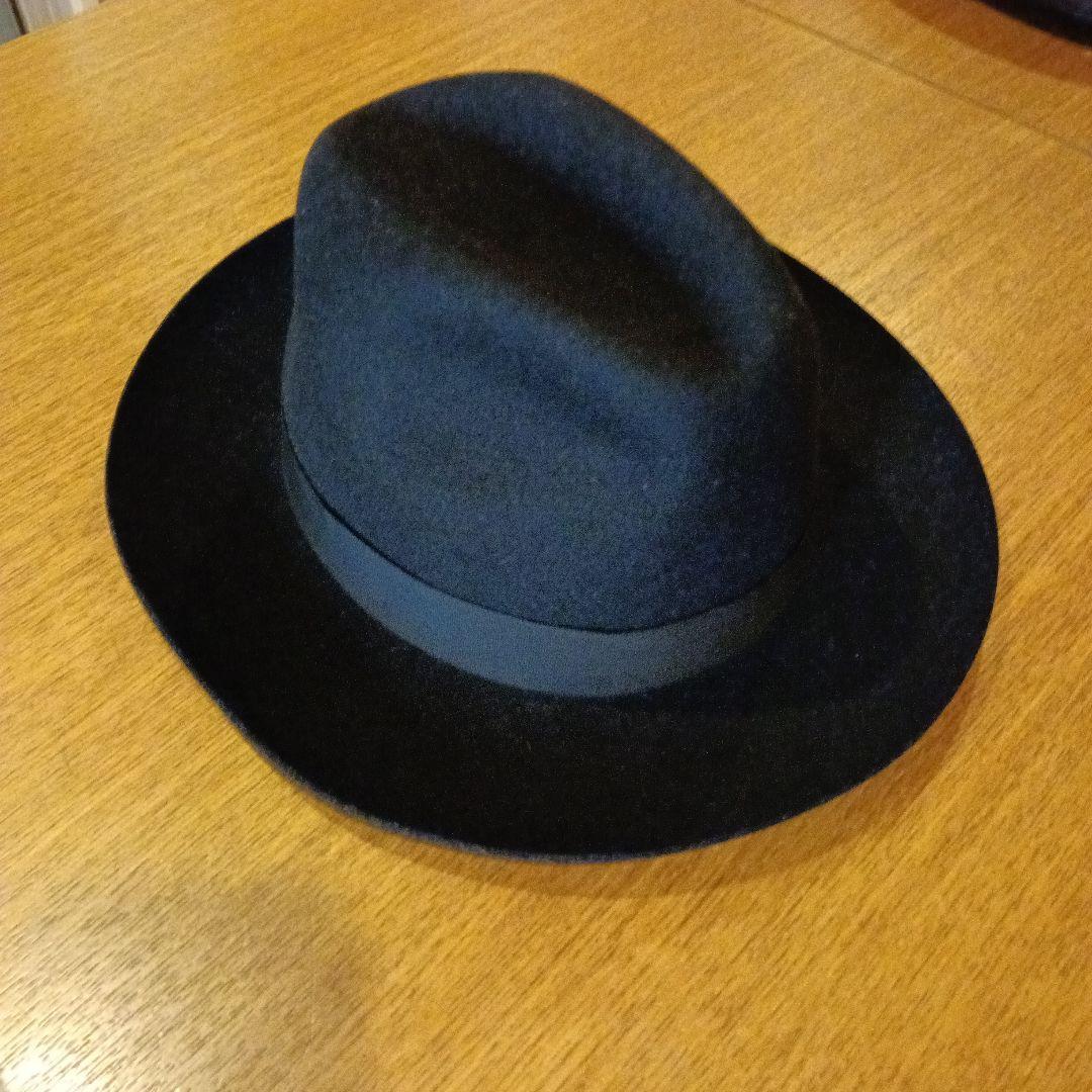 Borsalino ラビットファー　ハット 黒