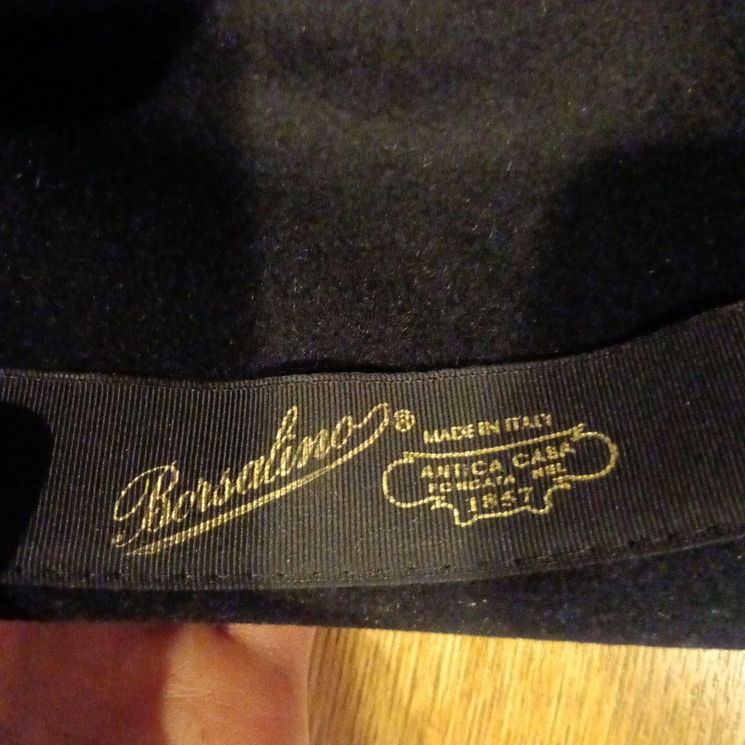 Borsalino ラビットファー　ハット 黒