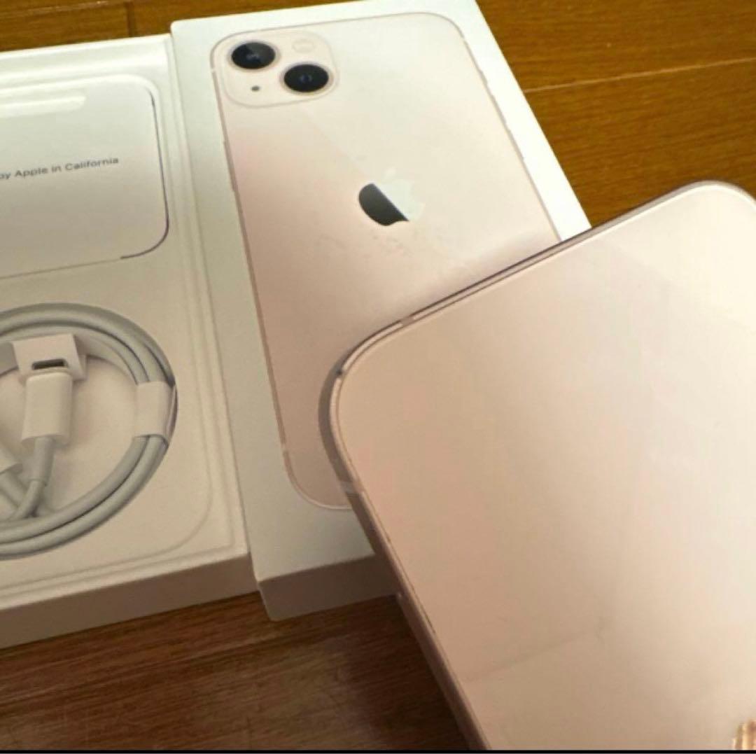 Apple iPhone 13 ピンク 本体 充電ケーブル付