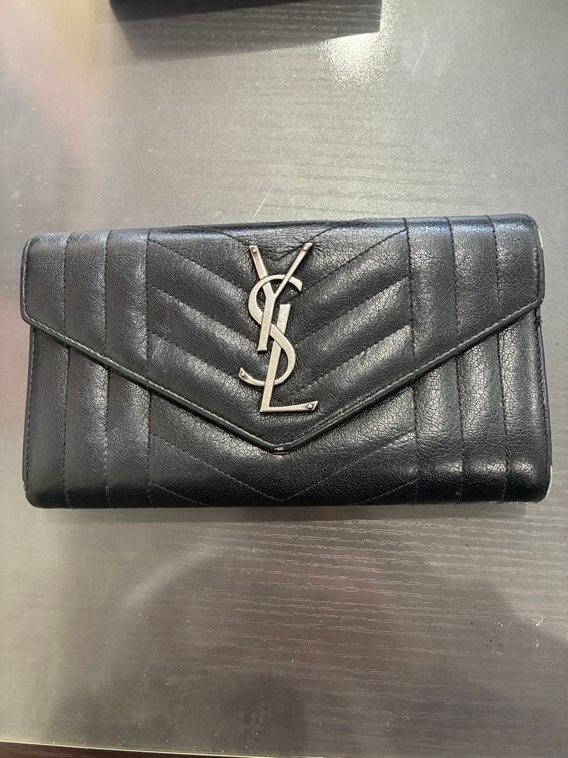 SAINT LAURENT ブラック チェーンウォレット