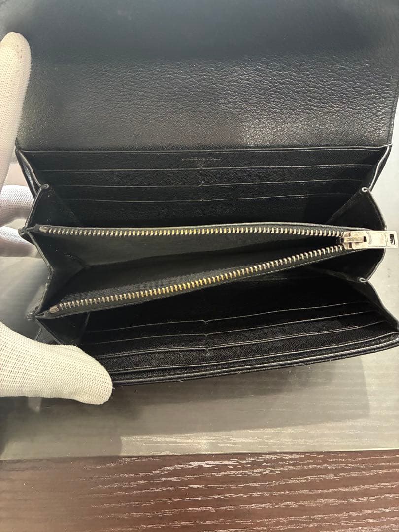SAINT LAURENT ブラック チェーンウォレット