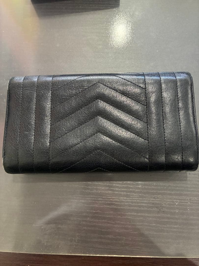 SAINT LAURENT ブラック チェーンウォレット