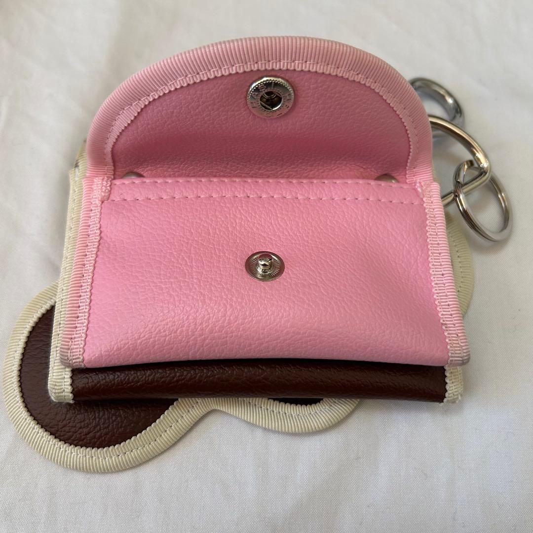 norienomoto broken wave purse ブラウン　ピンク