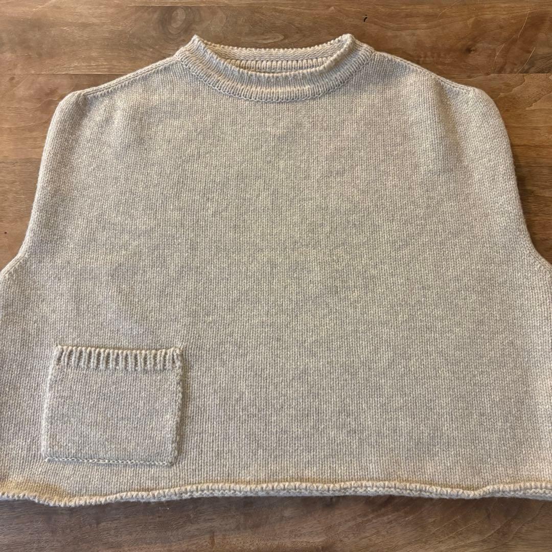 Atelier d'antan | ニットベスト〈 Rude 〉　ベージュ