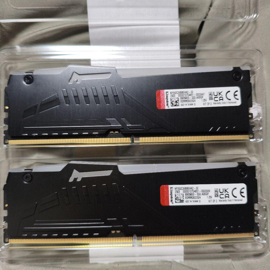 Kingston FURY BEAST DDR5 16GB×2枚