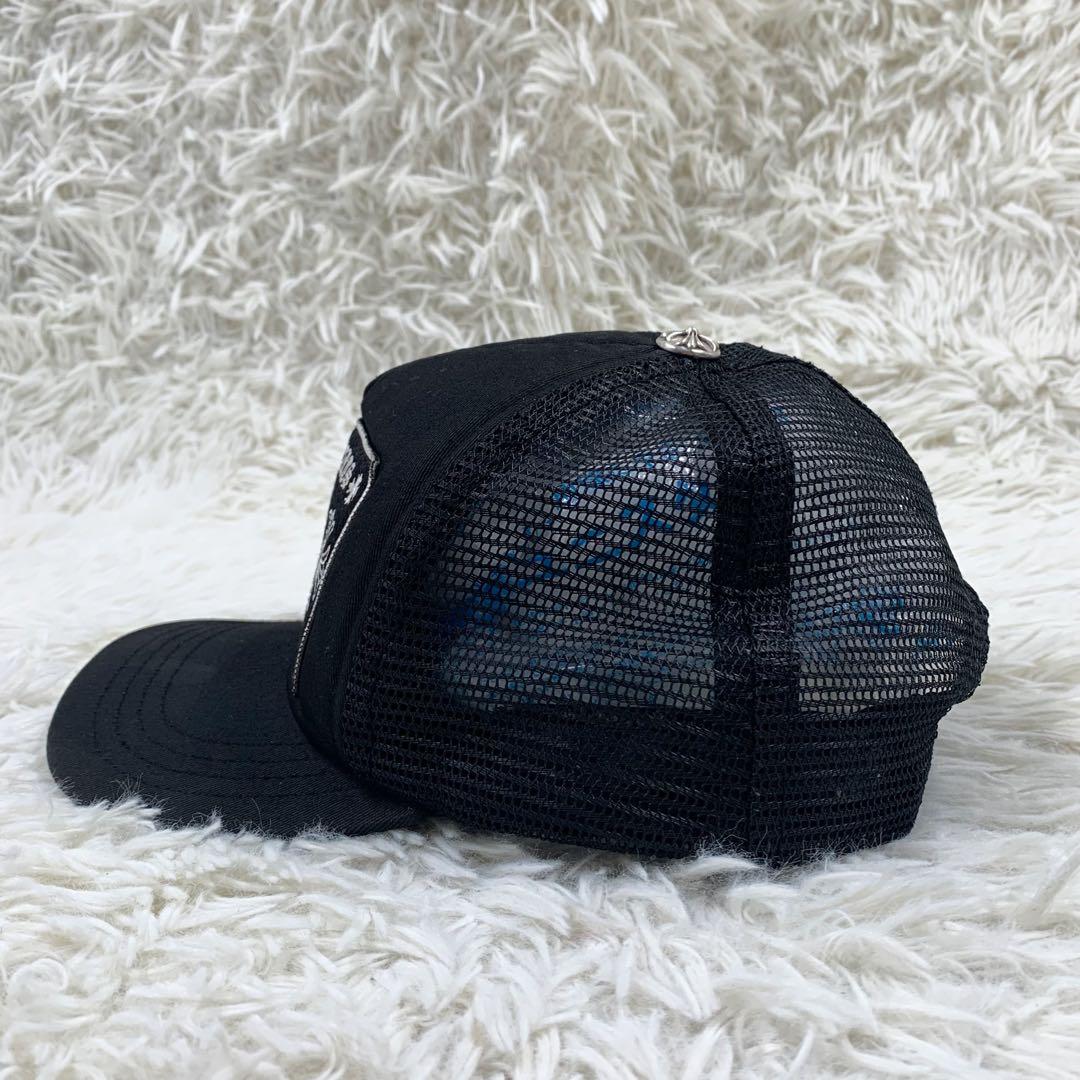 クロムハーツ トラッカーキャップ CHパッチクロスボール メッシュ ブラック