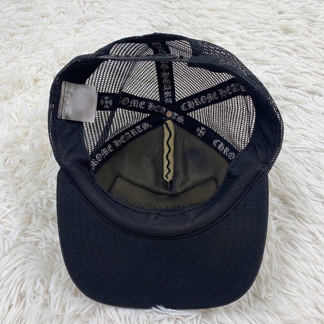 クロムハーツ トラッカーキャップ CHパッチクロスボール メッシュ ブラック