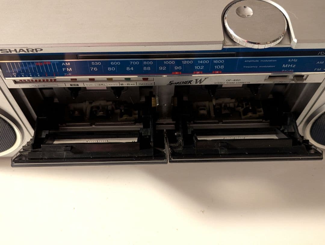 【ジャンク品】SHARP シャープ GF-490 ダブルラジカセ ラジカセ