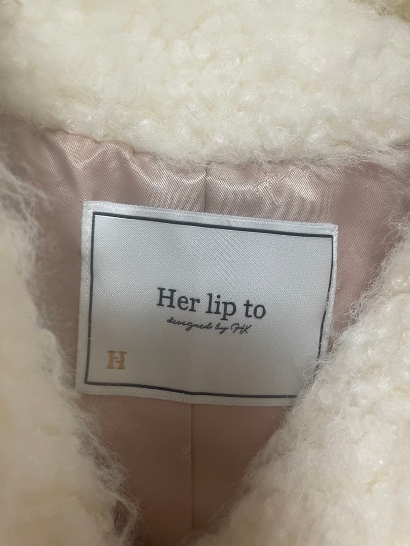  Faux Fur Coat Herlipto ecru Mサイズ