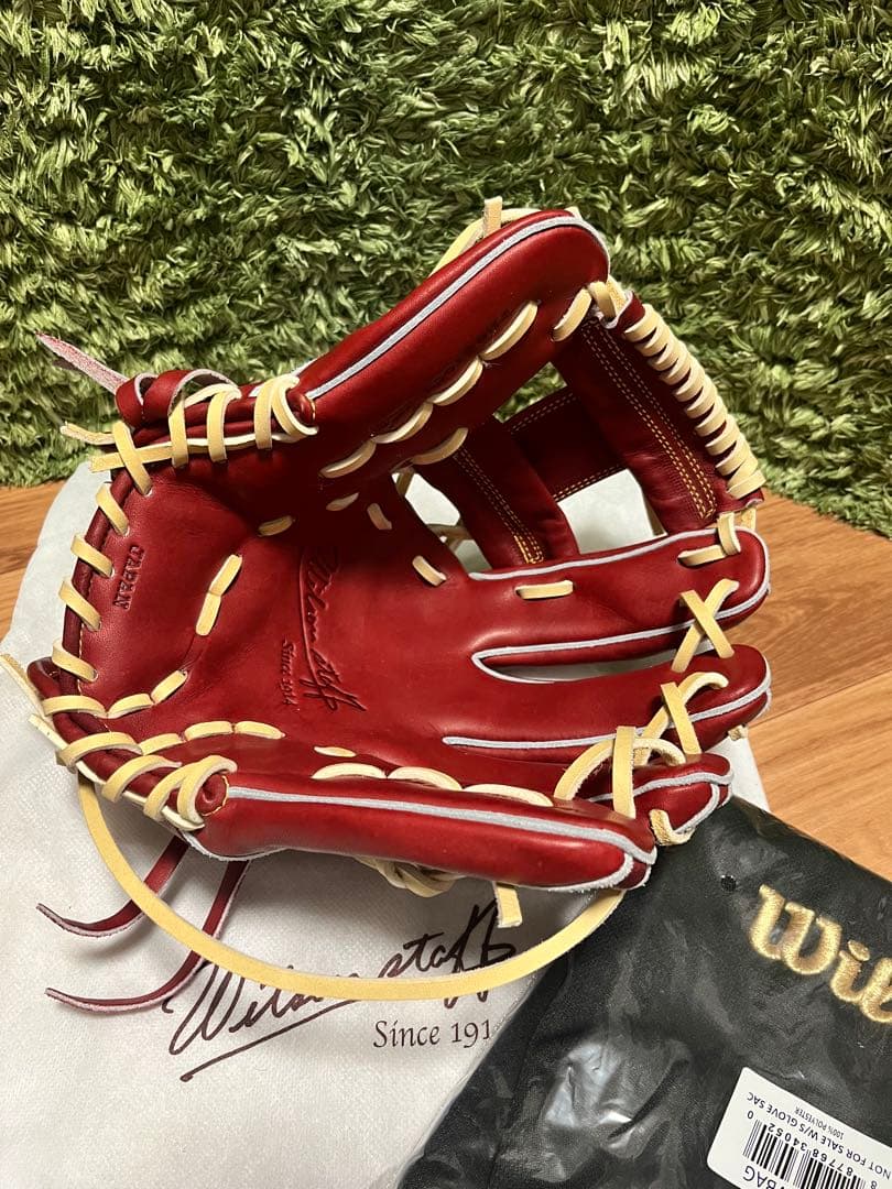ウィルソンスタッフ 硬式グラブ 1723型 ブリック×キャメル紐