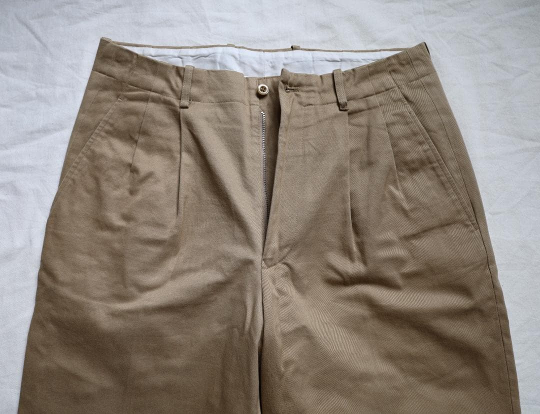 【@@@様用】Scye BASICS サンホアキン 2プリーツ チノトラウザース