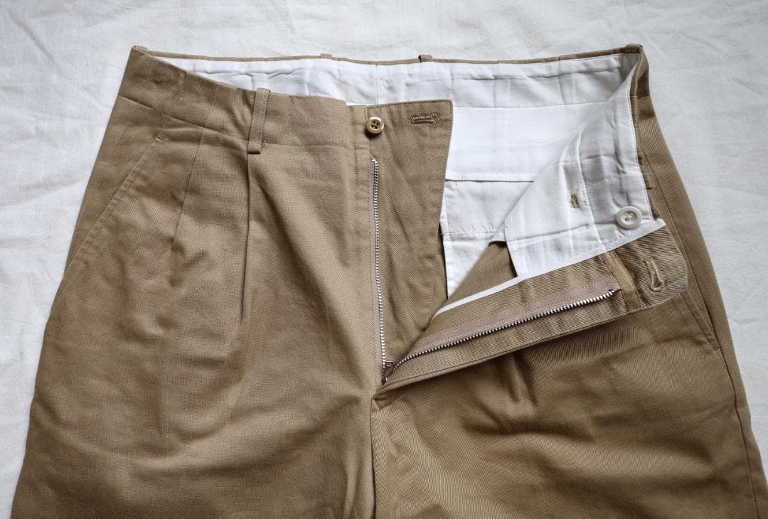 【@@@様用】Scye BASICS サンホアキン 2プリーツ チノトラウザース