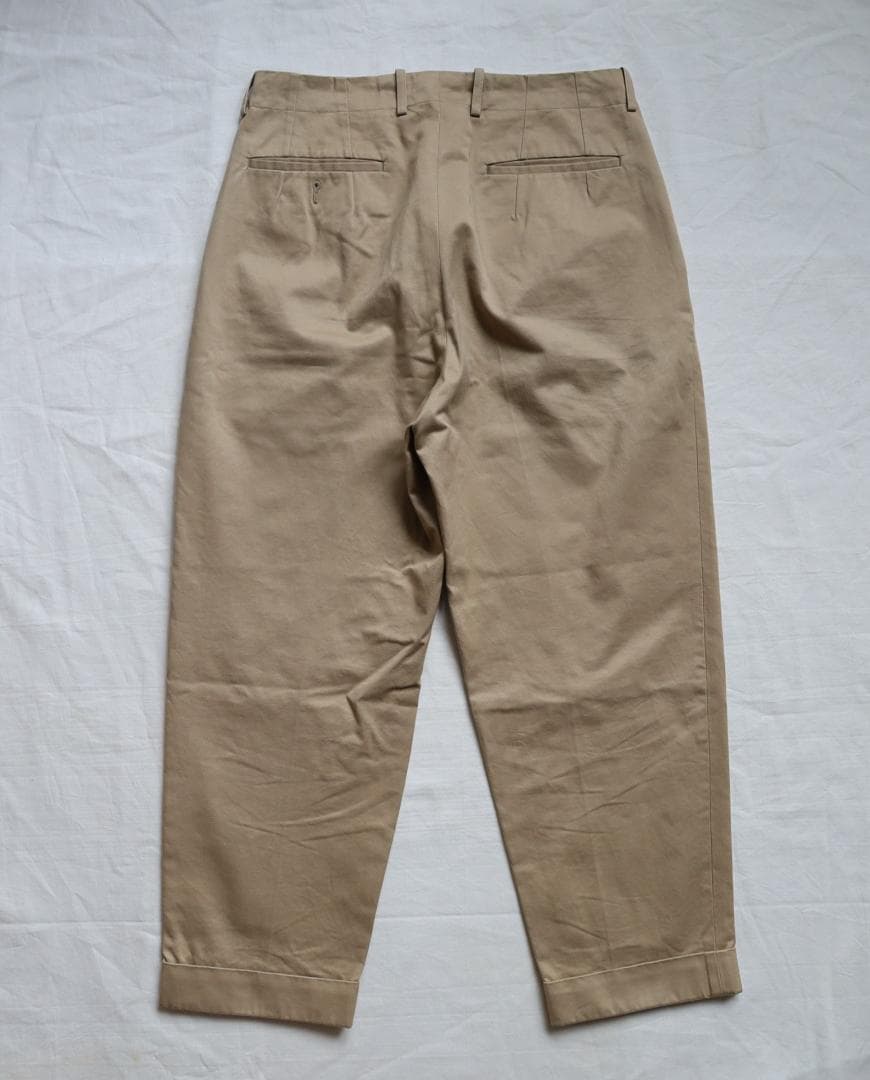 【@@@様用】Scye BASICS サンホアキン 2プリーツ チノトラウザース