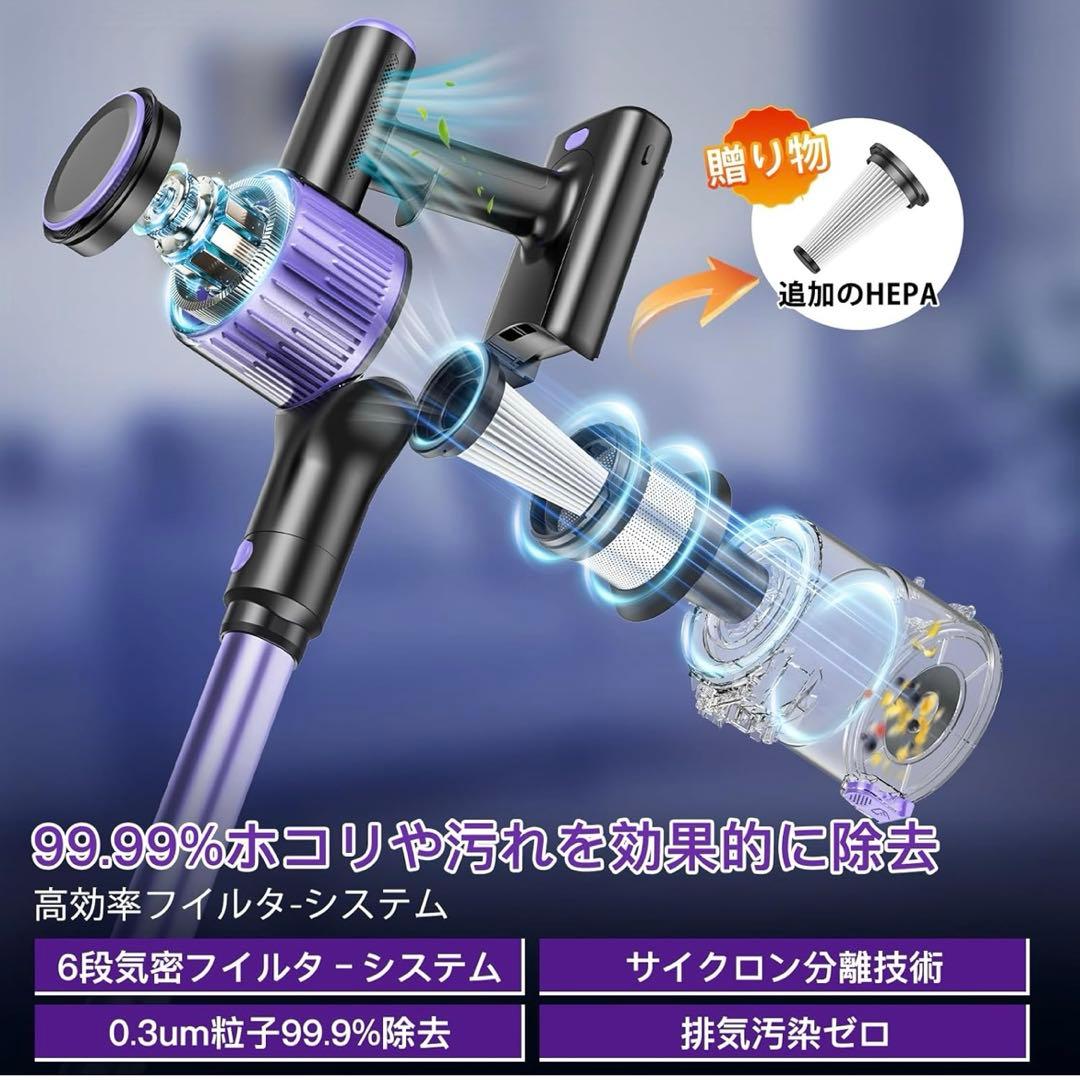 掃除機 コードレス2026革新版登場！90Kpa超強力吸引