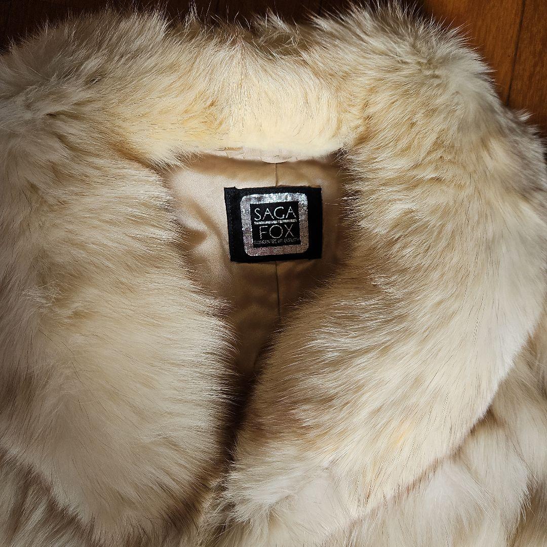 最終値下げ　SAGA FOX 銀タグブルーフォックス毛皮コート