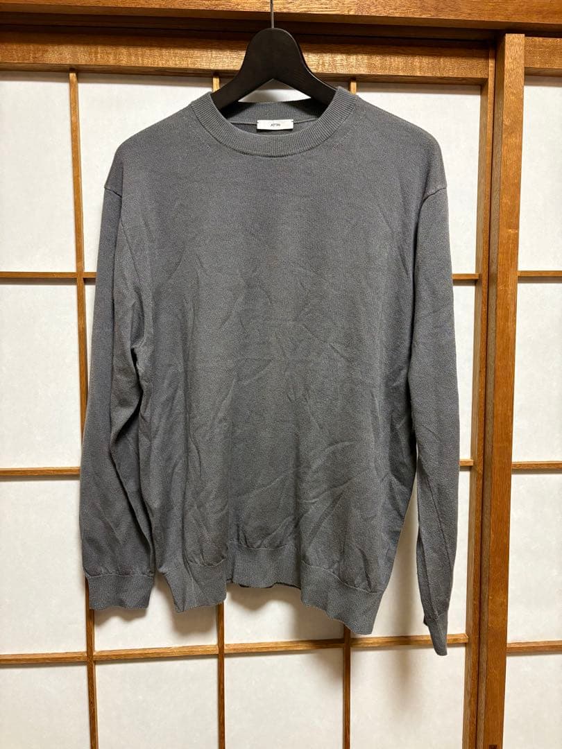 ATON 定価5.6万円GARMENT DYED SILK WASHI