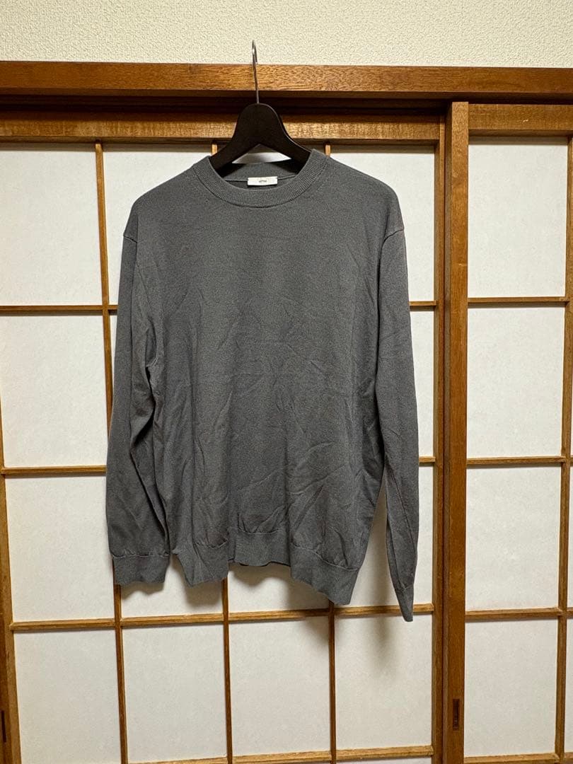ATON 定価5.6万円GARMENT DYED SILK WASHI