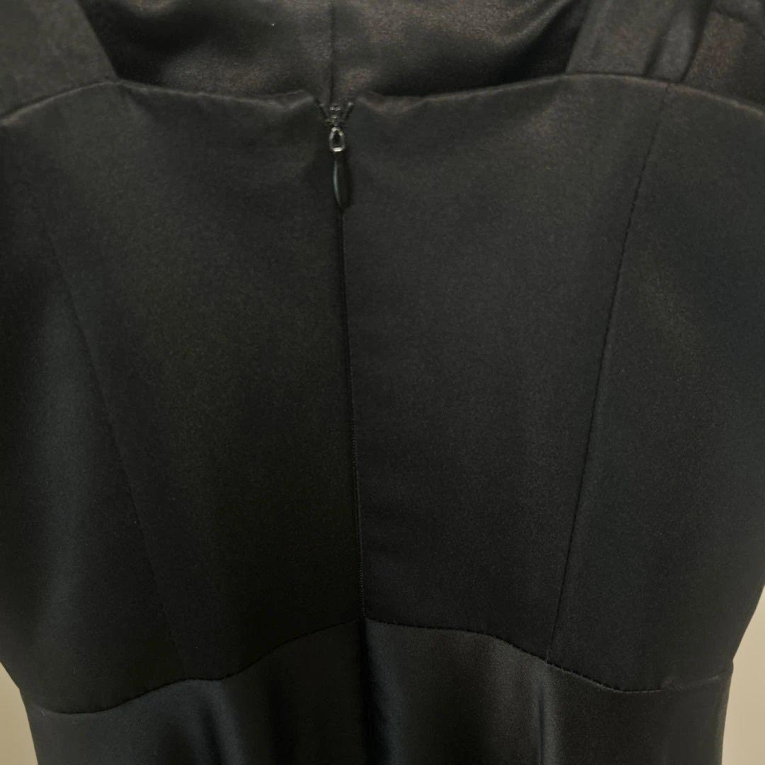 ブラックウェディングドレス 韓国風 前撮りドレス 二次会ドレス リボン