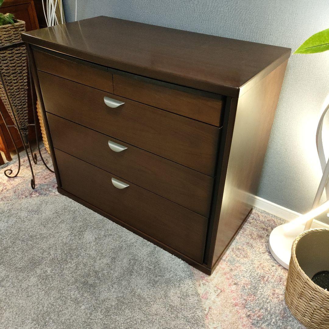 高級 木製チェスト ブラウン モダン