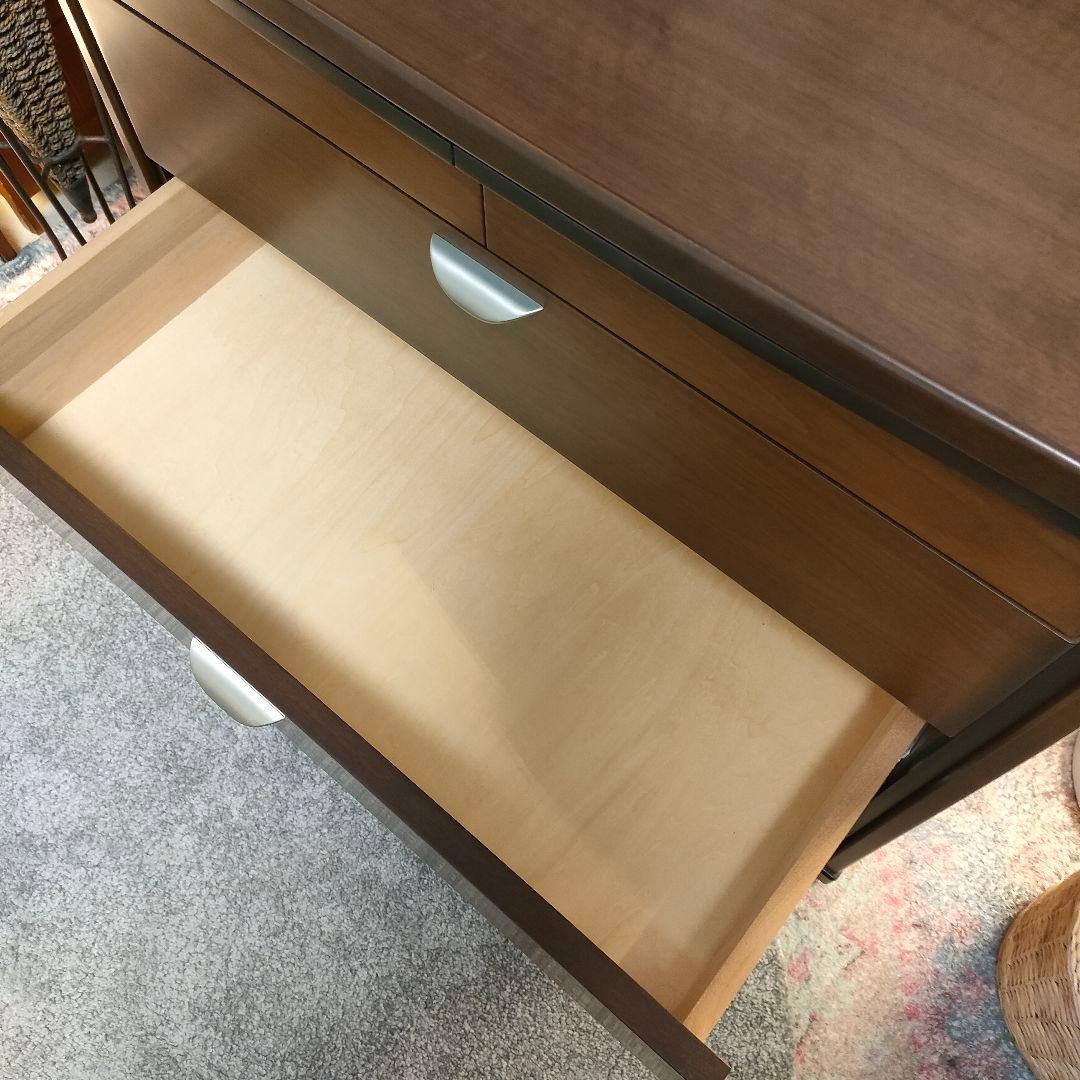 高級 木製チェスト ブラウン モダン