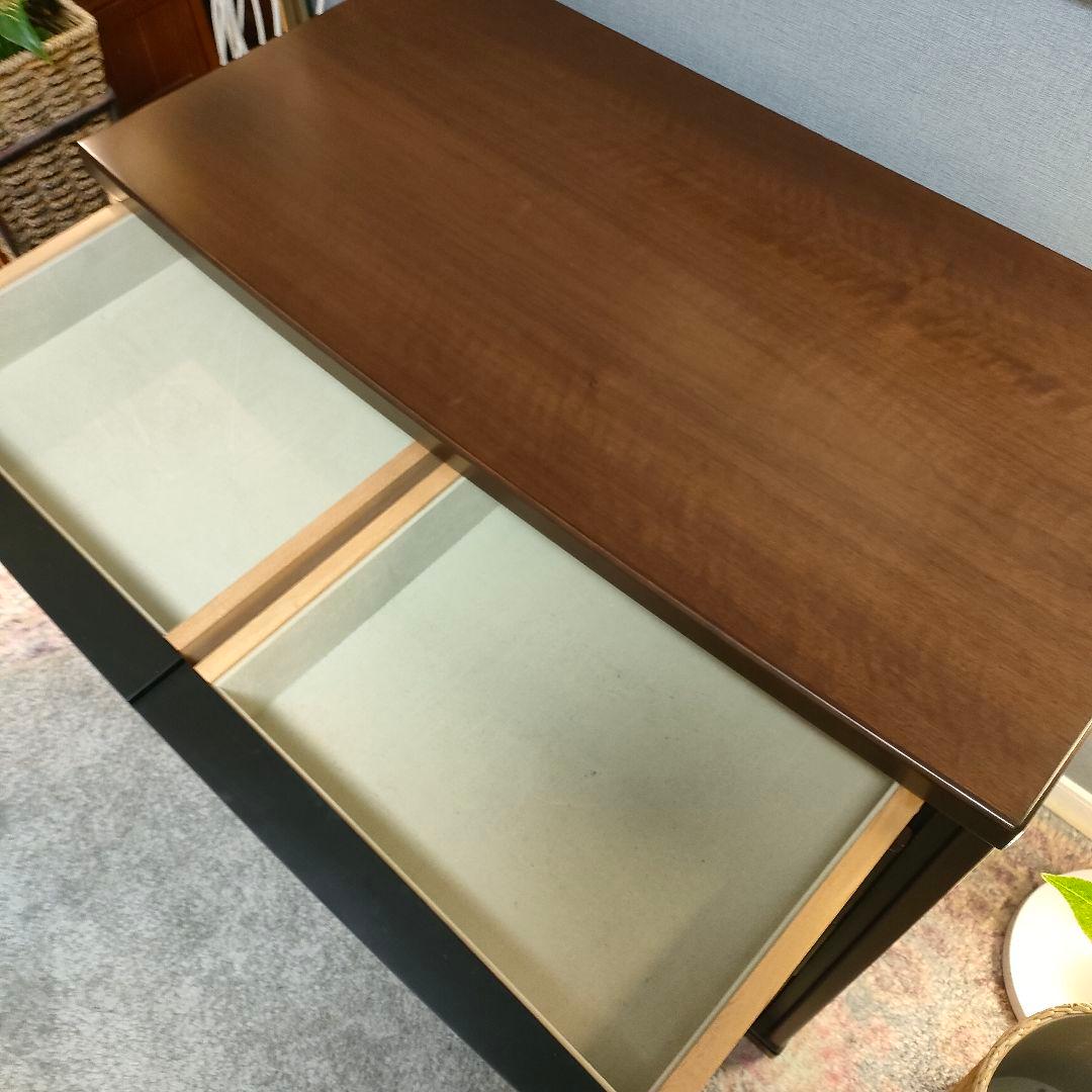 高級 木製チェスト ブラウン モダン