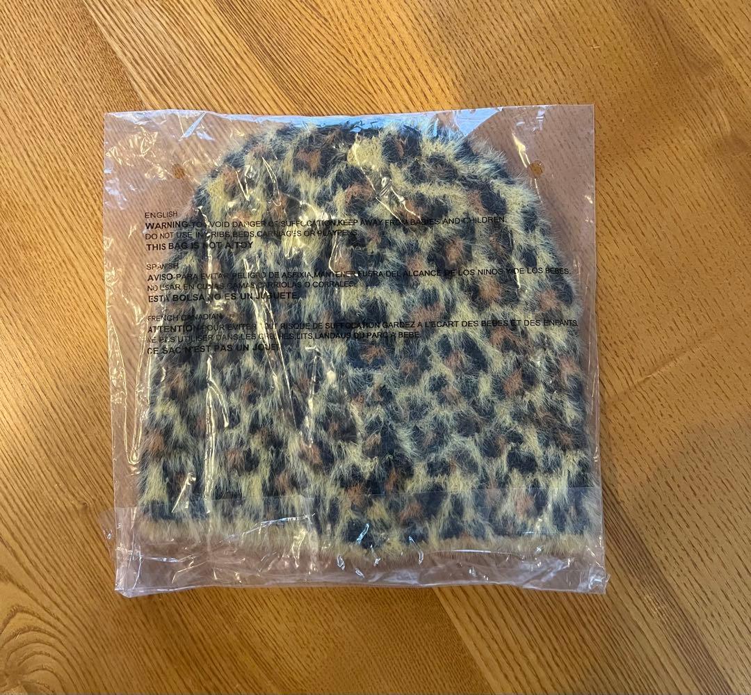 新品 HO25 ステューシー Leopard Pattern ニットキャップ