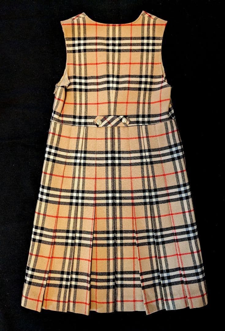バーバリー キッズ ワンピース ノバチェック ベージュ ビンテージ